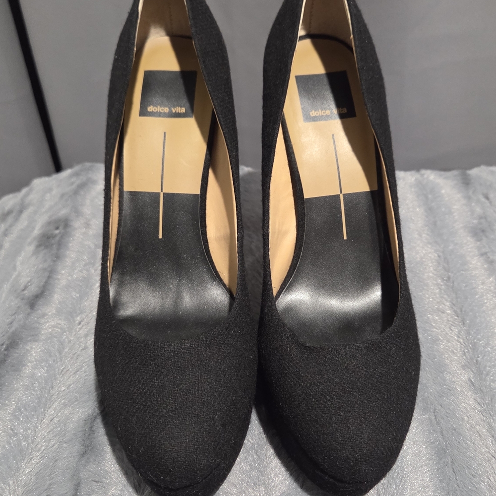 Dolce Vita Black Wool Women's Shoes
